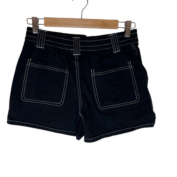 Black Women's FULL TILT Carpenter Twill Girls Shorts Sz M - Picture 4 of 5
